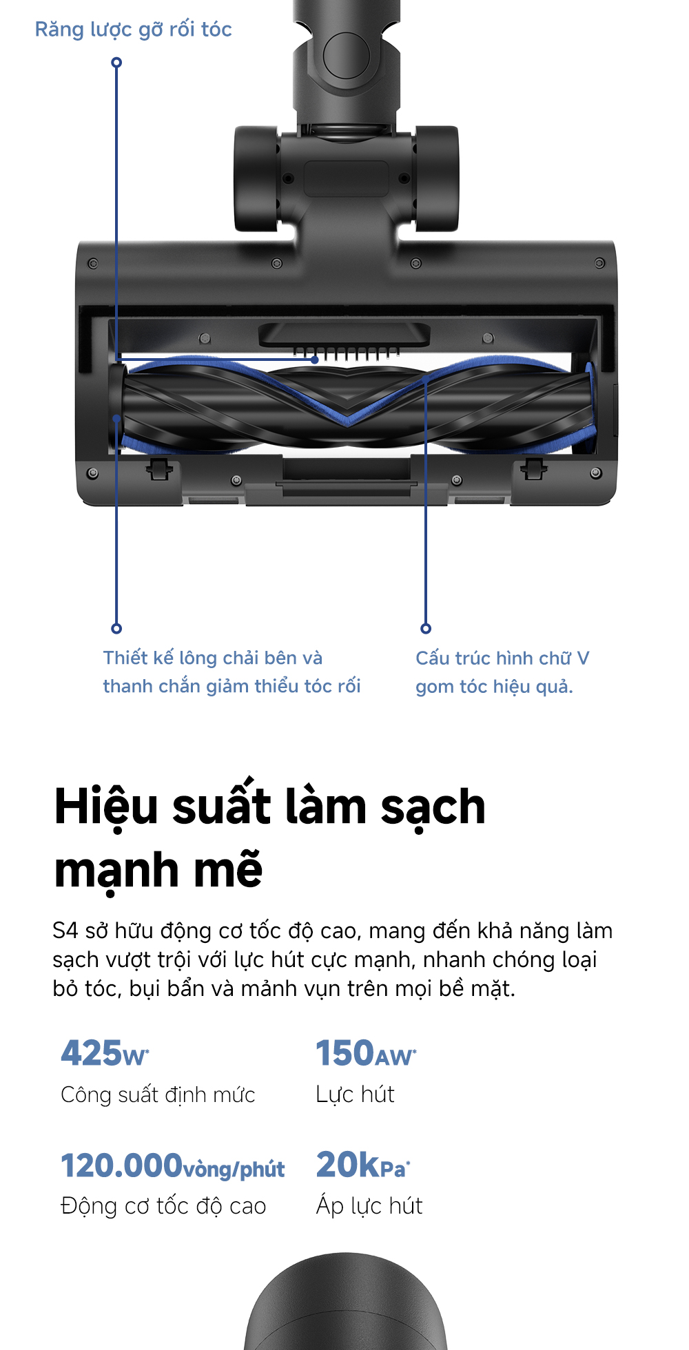 Máy hút bụi không dây Mova S4 Detect