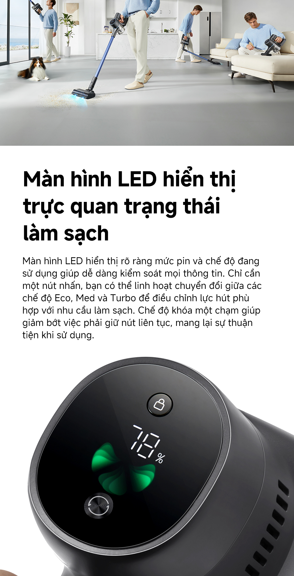 Mô tả Máy hút bụi không dây Mova S4 Detect - Hàng chính hãng - Bảo hành 12 tháng - 6