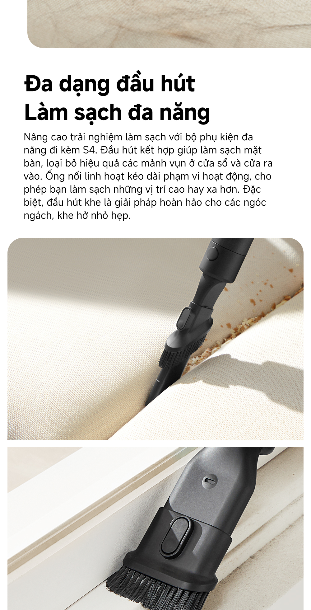 Mô tả Máy hút bụi không dây Mova S4 Detect - Hàng chính hãng - Bảo hành 12 tháng - 9