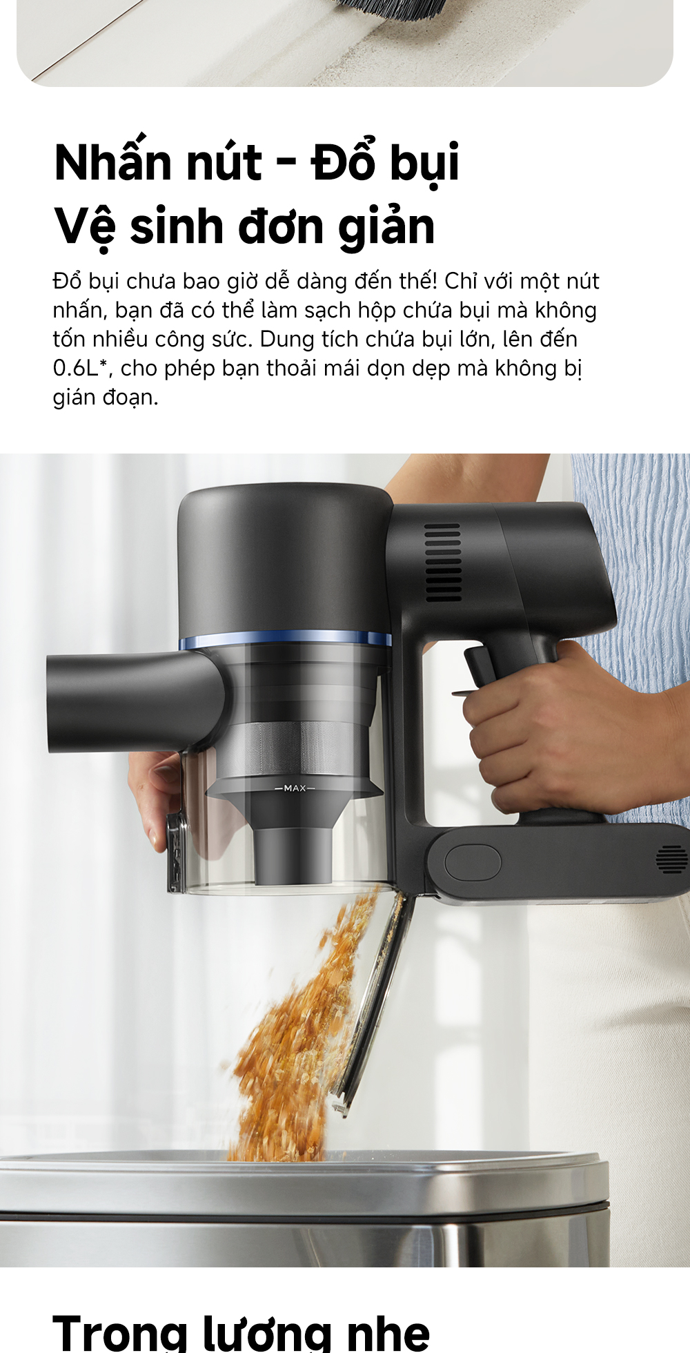 Mô tả Máy hút bụi không dây Mova S4 Detect - Hàng chính hãng - Bảo hành 12 tháng - 10