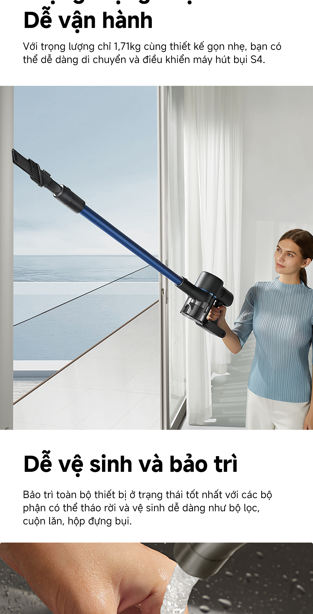 Mô tả Máy hút bụi không dây Mova S4 Detect - Hàng chính hãng - Bảo hành 12 tháng - 11