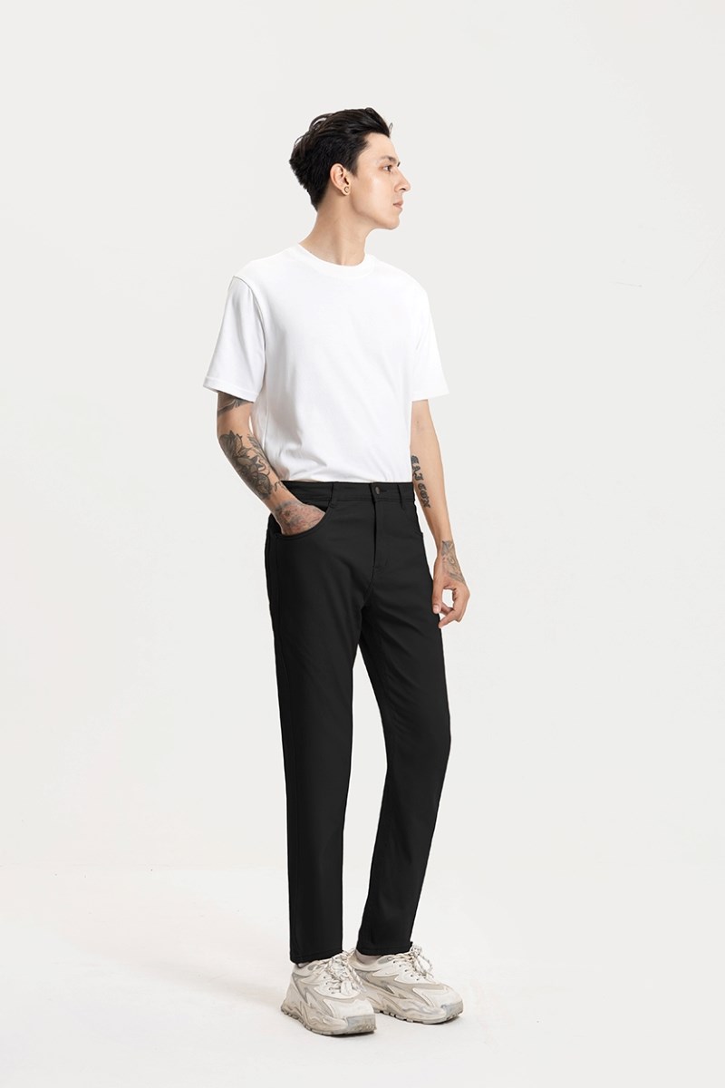 Mô tả Quần Jean Nam Lưng Gài Ống Đứng Cotton Co Giãn Thời Trang Thương Hiệu Y2010 No Style M143 Vol 24 23877 |YaMe| - 7