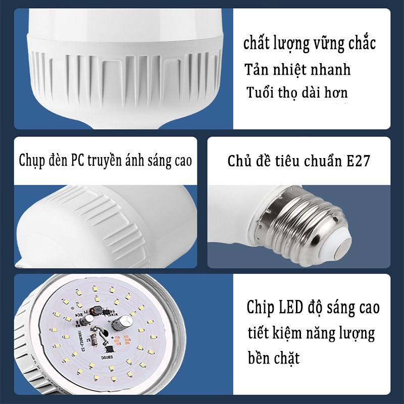 Combo 6 Bóng Đèn 30W Coka Siêu Sáng Tiết Kiệm Điện An Toàn | Shopee ...