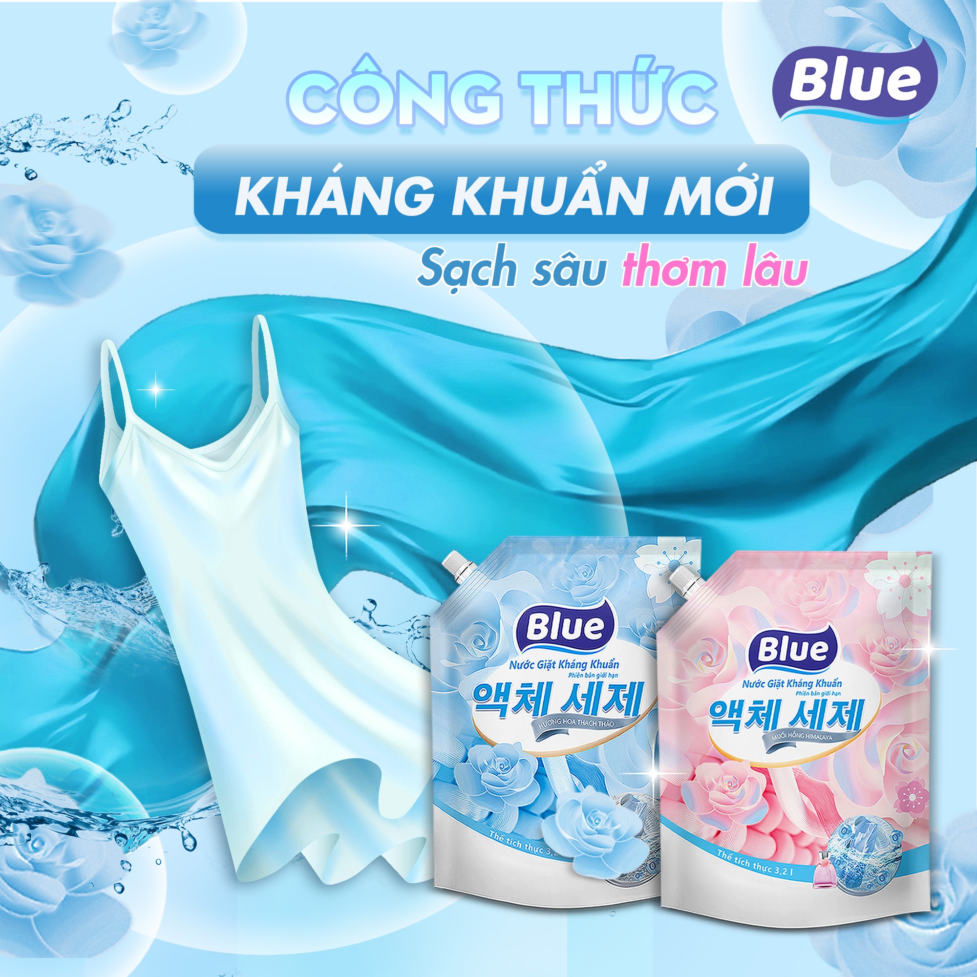 Nước giặt Blue kháng khuẩn