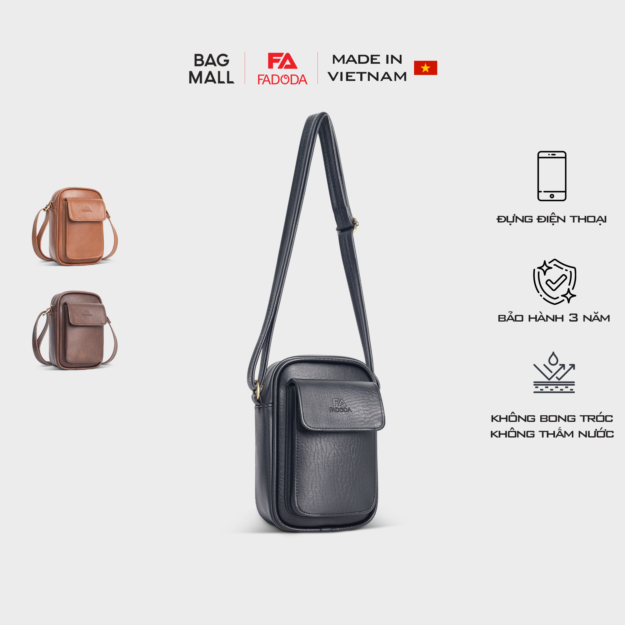 Mô tả Túi đeo chéo unisex thời trang Fadoda FDC15 - 1