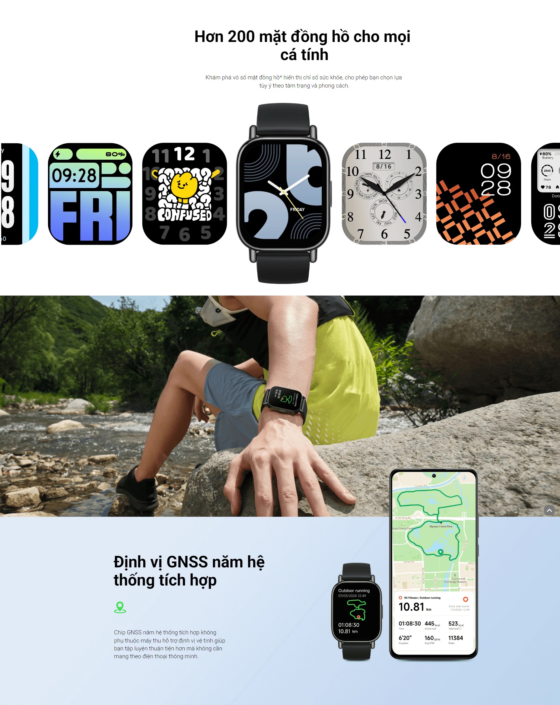 Mô tả Đồng Hồ Thông Minh Xiaomi Redmi Watch 5 LITE / Màn hình AMOLED 1,96'' / GPS Độc Lập / Chống Nước 5ATM/ Bảo Hành 12 Tháng - 3