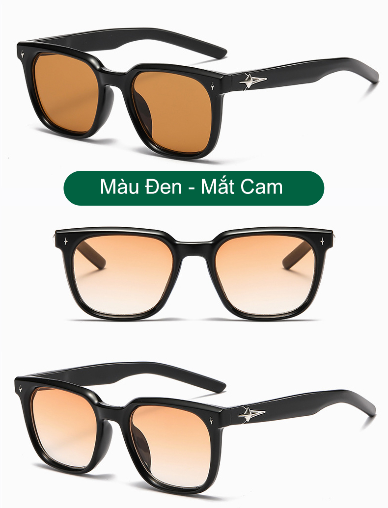 Mô tả Kính mát nam nữ AnDueyewear chống UV400 thiết kế mắt vuông dáng GM dễ đeo màu sắc thời trang 6281 - 9