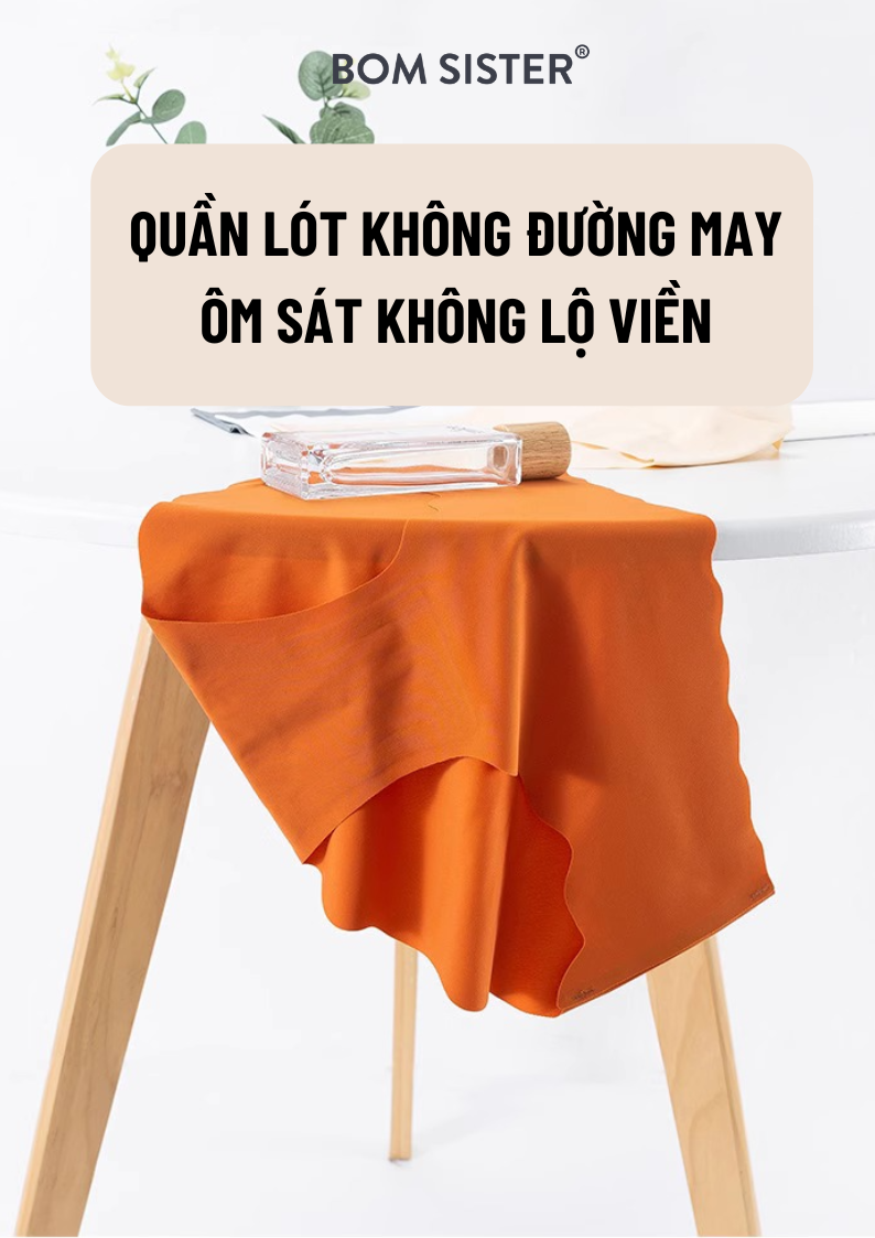 Mô tả BOM Sister x Ngọc Trinh - Quần lót nữ không viền su đúc màu trơn, tone màu mùa hè BOM SISTER MUQ2202 - 3