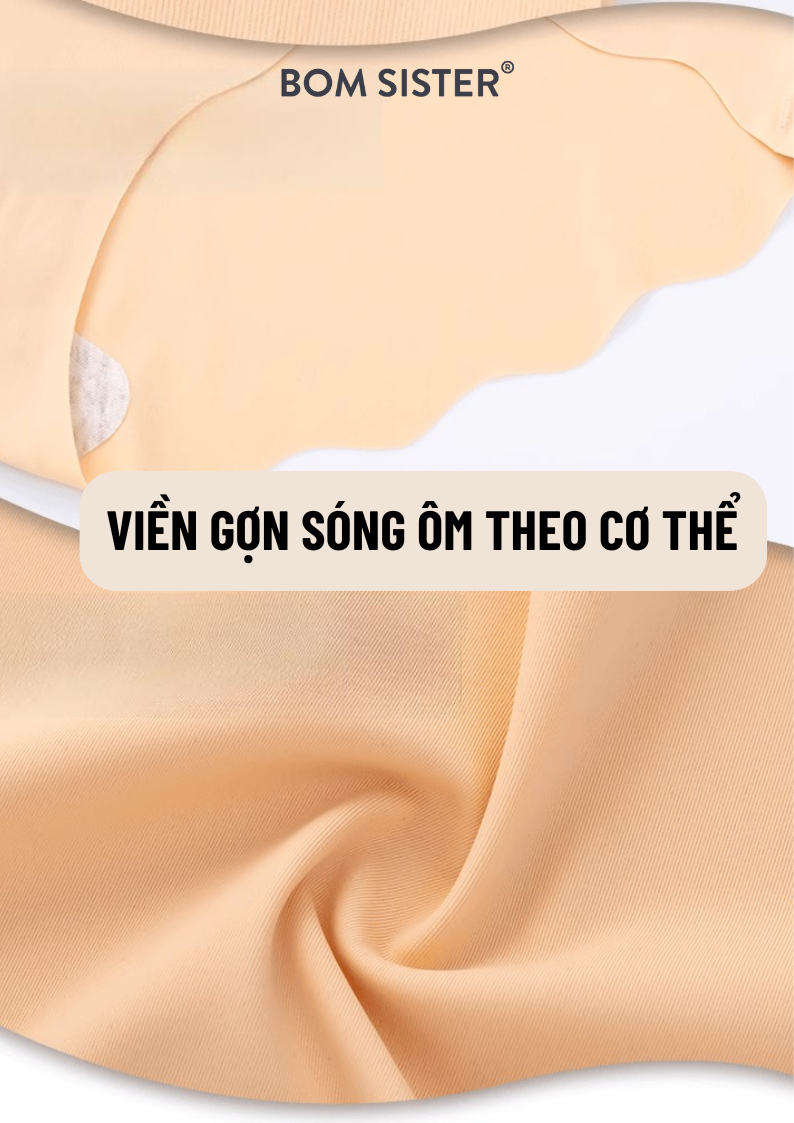 Mô tả BOM Sister x Ngọc Trinh - Quần lót nữ không viền su đúc màu trơn, tone màu mùa hè BOM SISTER MUQ2202 - 5