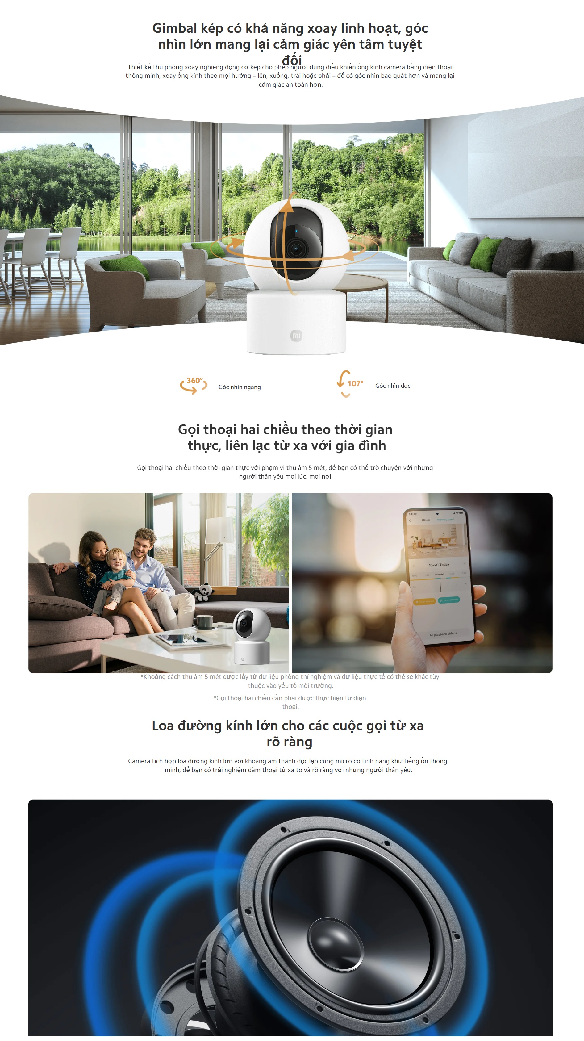 Mô tả Camera Quan Sát Xiaomi Smart Camera C301 | 2K, 3MP, Xoay 360, Phát Hiện Con Người | Phiên Bản Quốc Tế, Bảo Hành 12 Tháng - 3