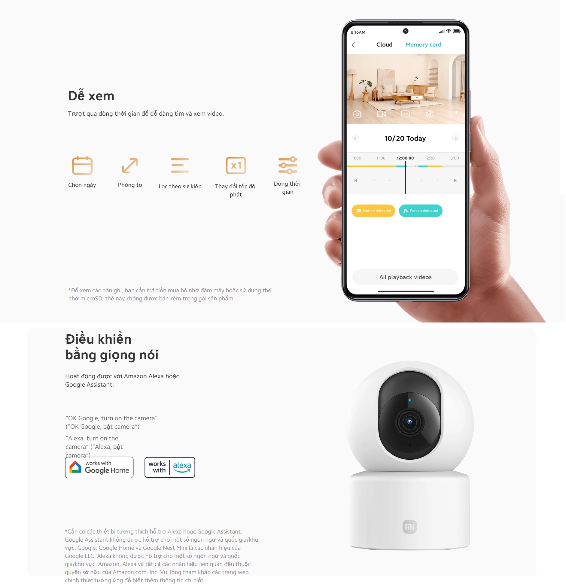 Mô tả Camera Quan Sát Xiaomi Smart Camera C301 | 2K, 3MP, Xoay 360, Phát Hiện Con Người | Phiên Bản Quốc Tế, Bảo Hành 12 Tháng - 5
