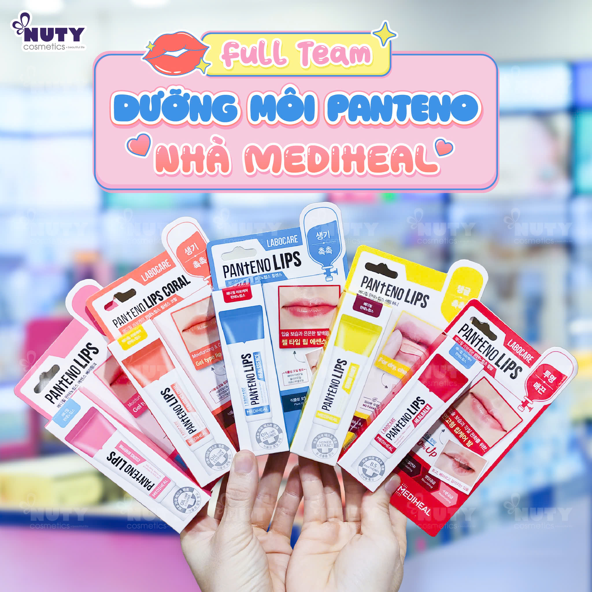 Mô tả Son Dưỡng Mềm Môi, Hồng Môi Mediheal Labocare Pantenolips (10ml) - 1