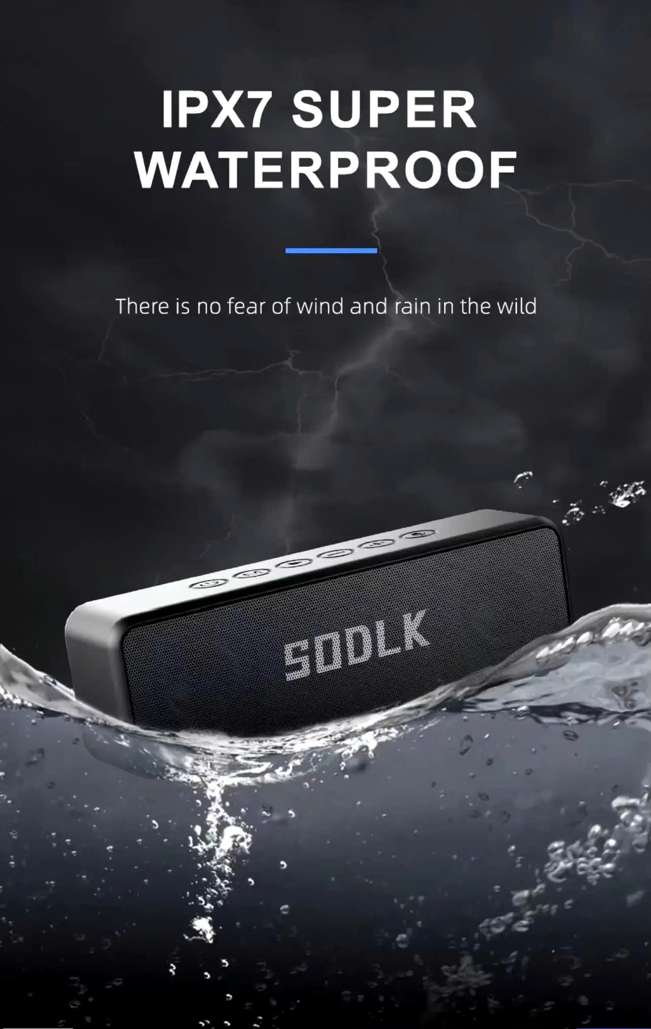 Mô tả Loa Bluetooth Không Dây Di Động SODLK TX6 Công Suất 30W | Bluetooth 5.0 | Chống Nước IPX7 | BẢO HÀNH 12 Tháng - 3