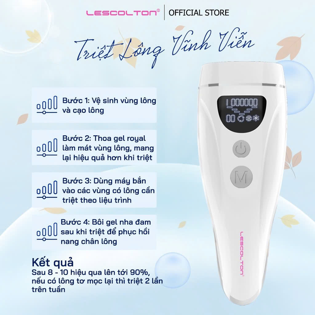 Mô tả Máy triệt lông lạnh 9 MỨC mini vĩnh viễn LESCOLTON  tích hợp 3 chức năng triệt lạnh,trẻ hóa da, hỗ trợ trị thâm 2024 - 4