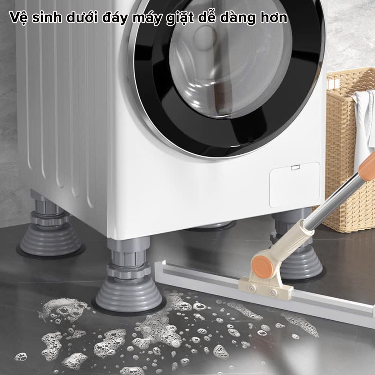 Mô tả Bộ 4 Miếng Đế Đệm Cao Su Mút Lót Kê Chân Máy Giặt Tủ Lạnh Chống Rung Chống Ồn Chính Hãng Amalife - 8