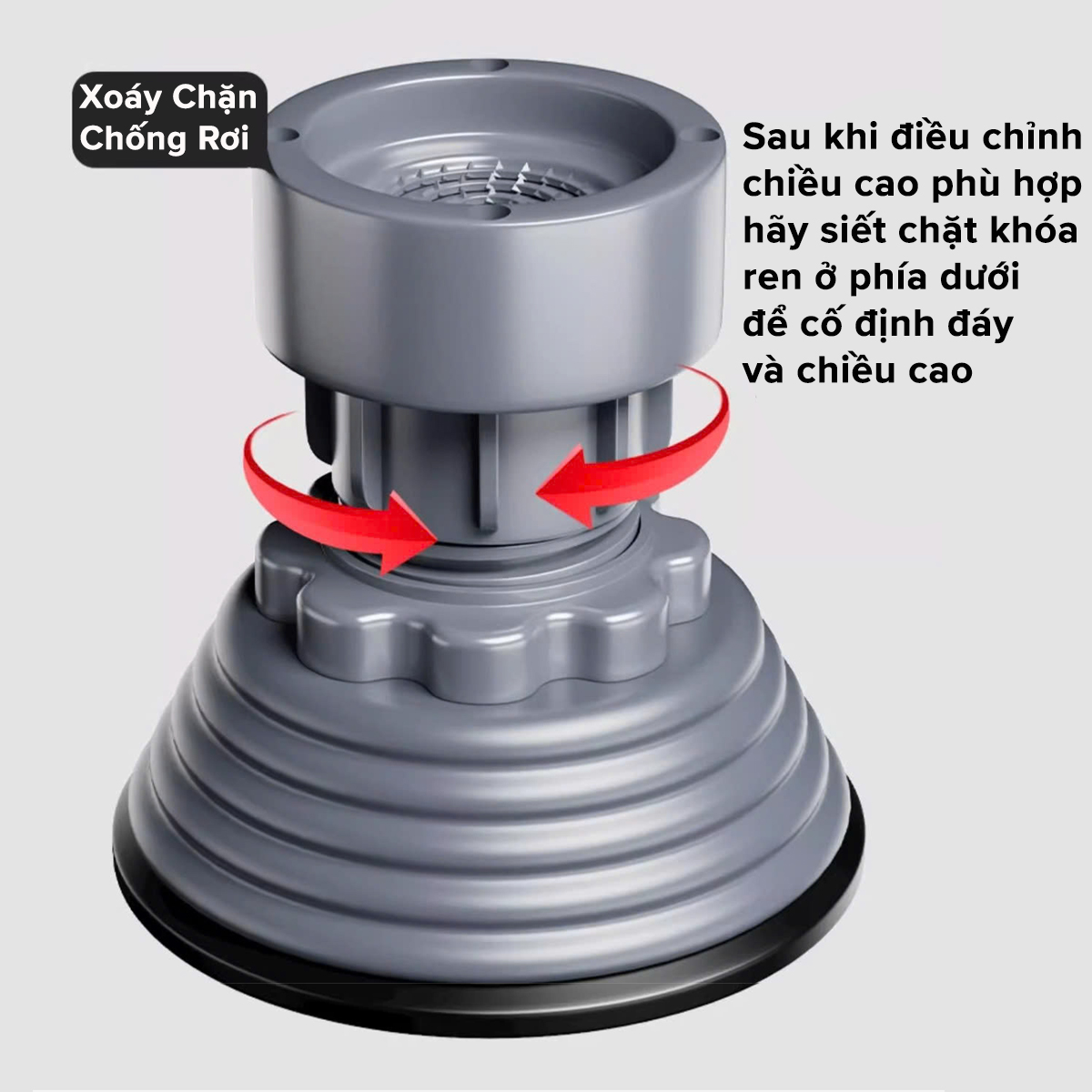 Mô tả Bộ 4 Miếng Đế Đệm Cao Su Mút Lót Kê Chân Máy Giặt Tủ Lạnh Chống Rung Chống Ồn Chính Hãng Amalife - 4