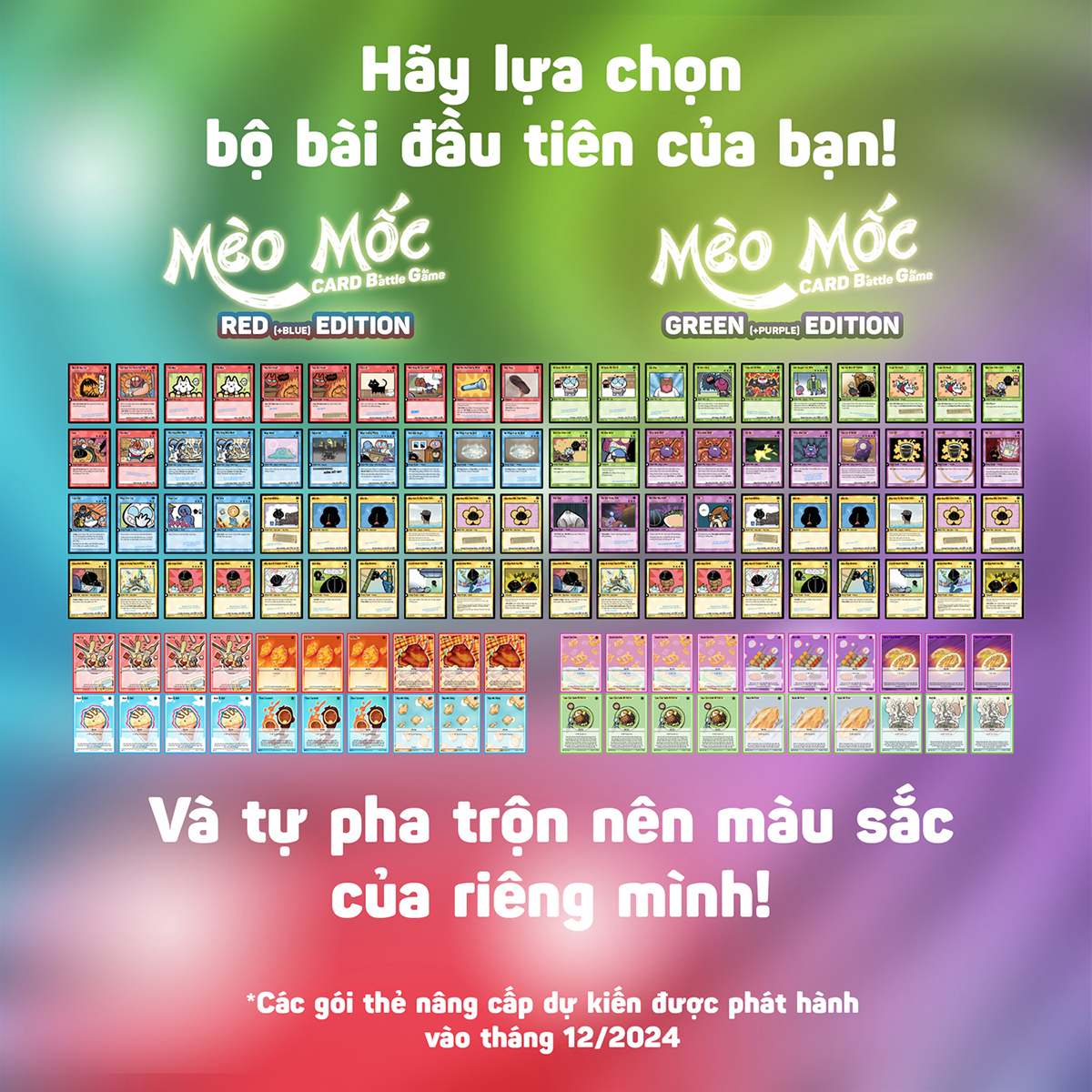 Mô tả Trò chơi thẻ bài Mèo Mốc Card Battle Game - Card Bo Góc Mèo Mốc - Game thẻ bài đối kháng Mèo Mốc TCG - 3
