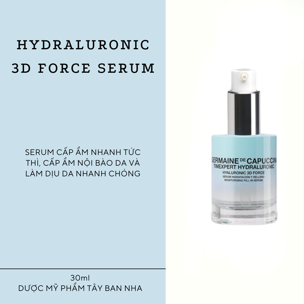 Sérum Hydratant Et Repulpant Germaine De Capuccini Hyaluronic 3D Force - 30 Ml - Neuf