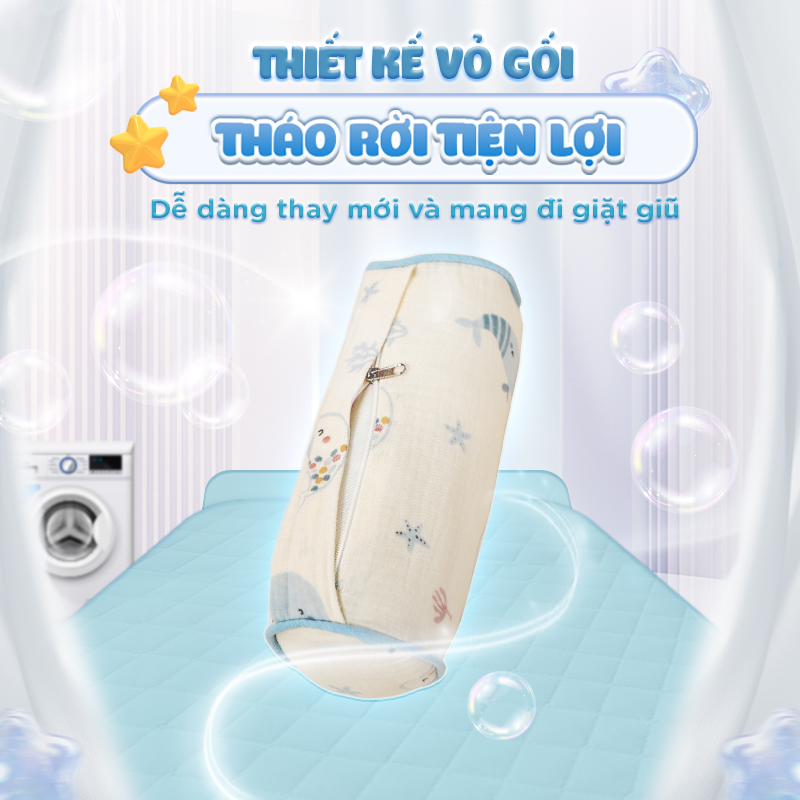 Mô tả Gối chặn đầu cho bé Chilux - Điều chỉnh khoảng cách linh hoạt, định hình phần đầu - 8