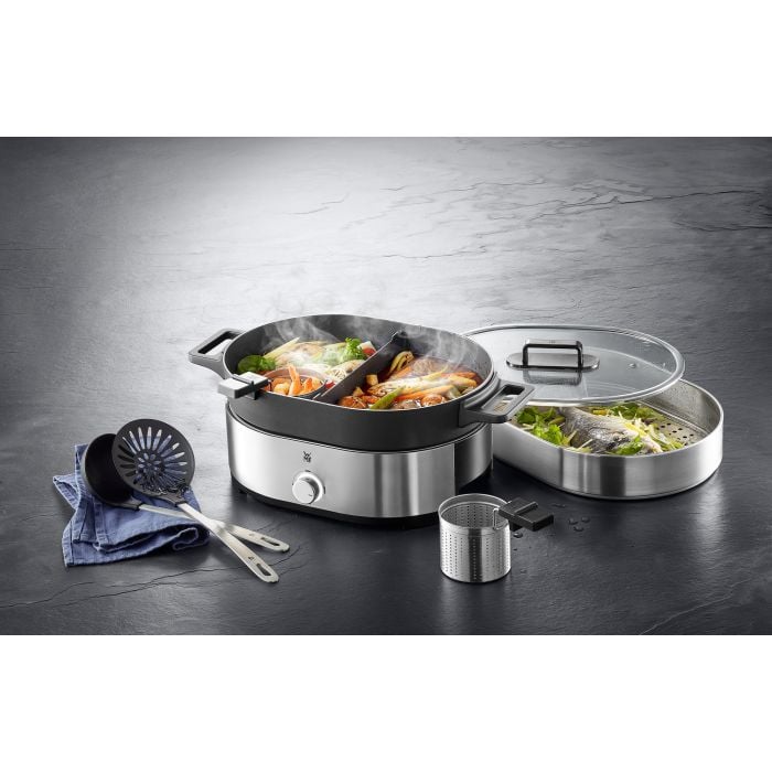 Mô tả Nồi Lẩu Hấp Điện WMF Lono, 2 Ngăn Chống Dính, 1 Xửng Hấp, Tặng Kèm 4 Phụ Kiện, Bảo Hành 12 Tháng - 4