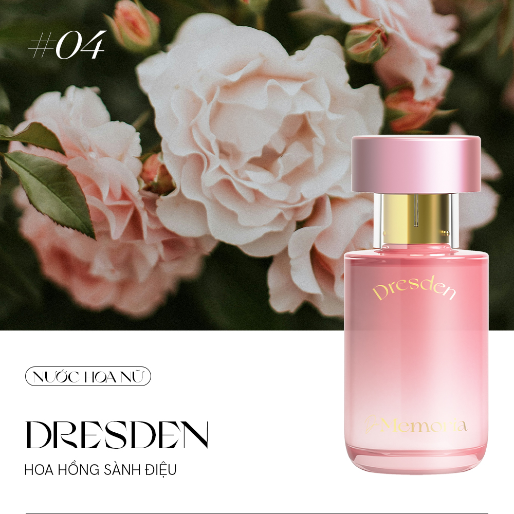 Mô tả Nước hoa Nữ Thơm Lâu De Memoria Sành điệu, Dịu Ngọt (30ml) - Dresden 04 BST Ký Ức Đầu Tiên - 2