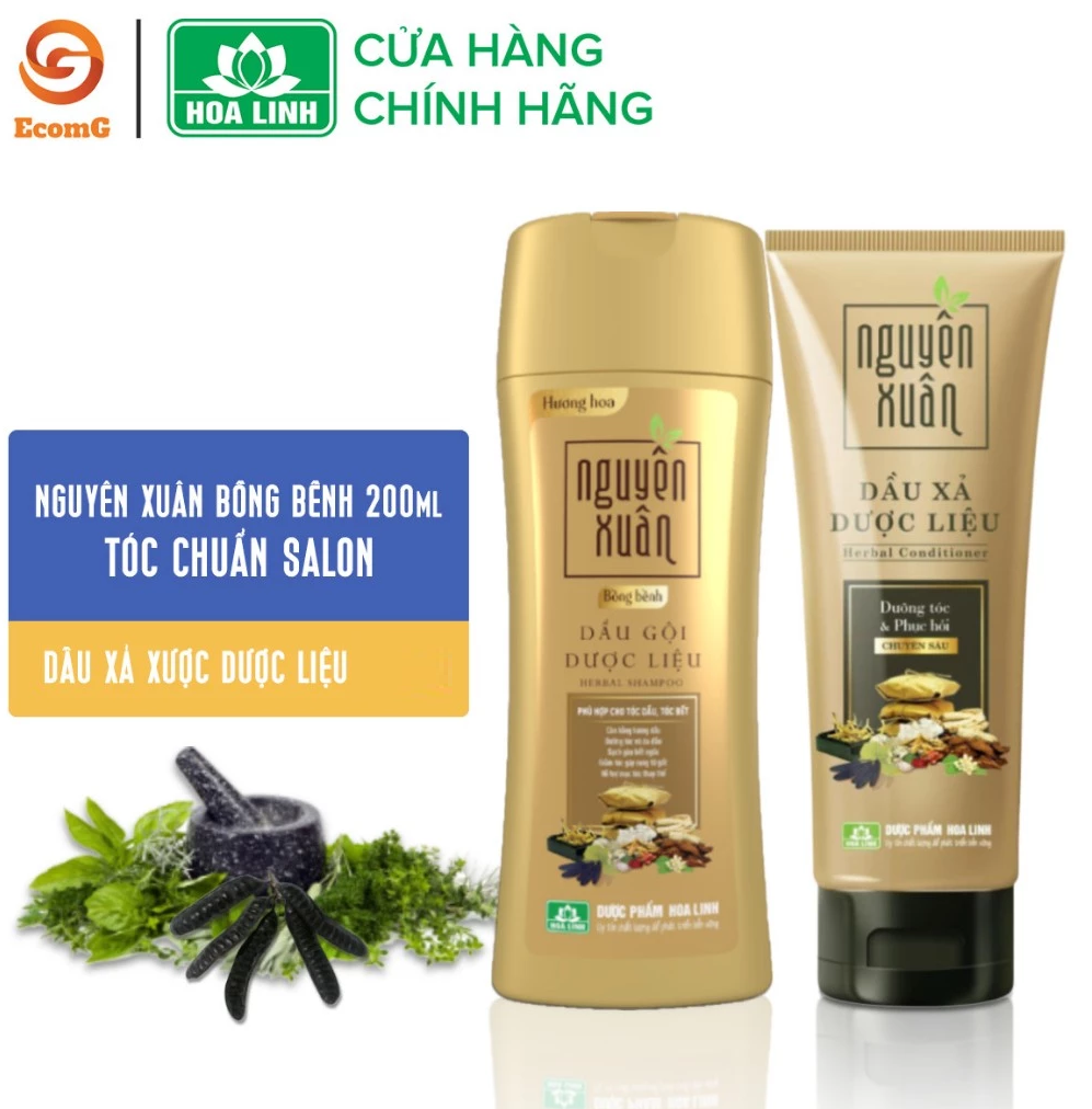 Mô tả Combo Dầu gội và dầu xả Nguyên Xuân vàng dưỡng tóc bồng bềnh NX5, dầu gội dược liệu Nguyên Xuân cho da dầu giảm bết - 1