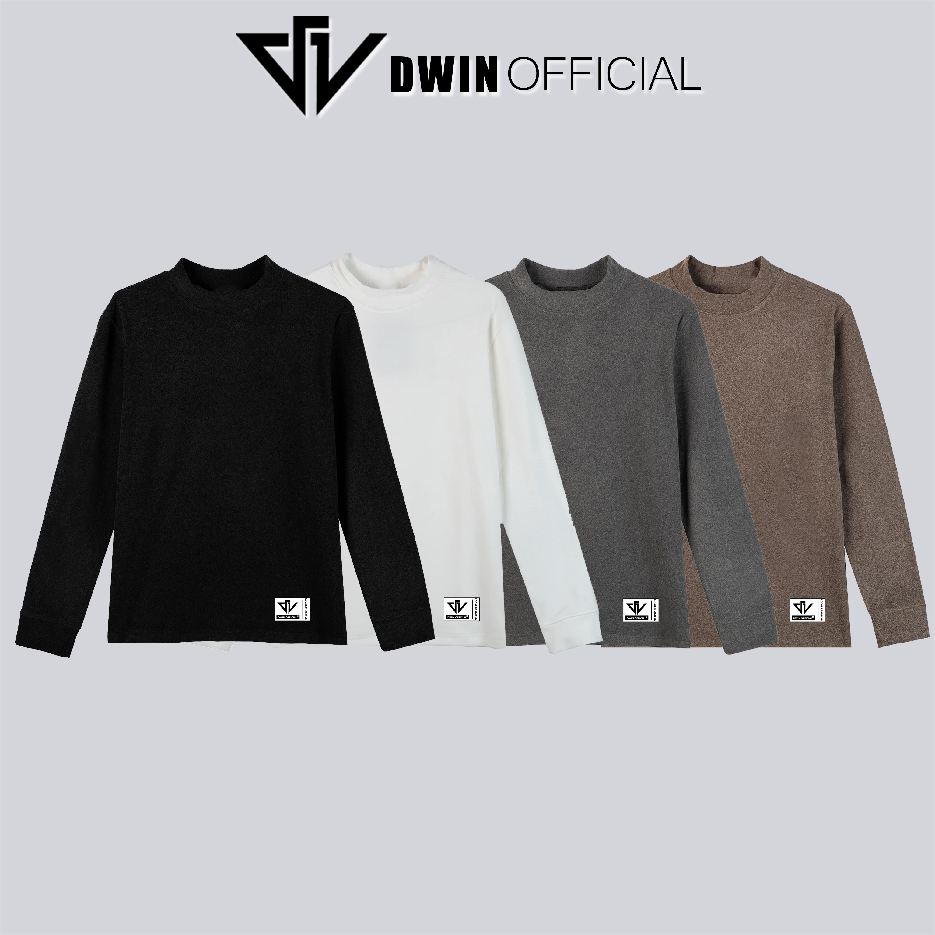 Mô tả Áo giữ nhiệt nam dài tay Dwin chất lông thỏ thun cao cổ co giãn lót nỉ 2 mặt local brand 2.0 - 7