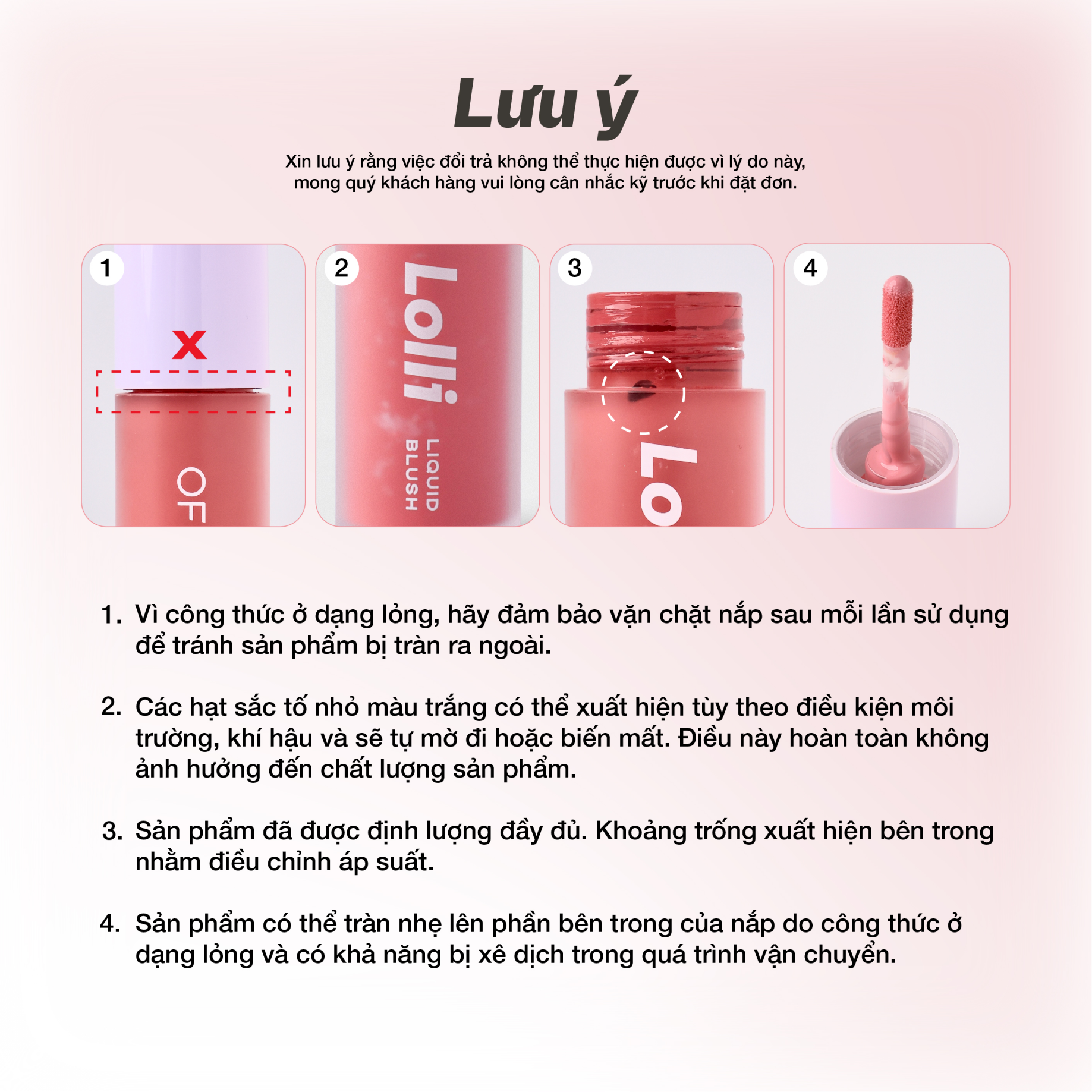 Mô tả [LIVESTREAM] Má Hồng Kem OFÉLIA Lolli Liquid Blush (4.6g) - 5