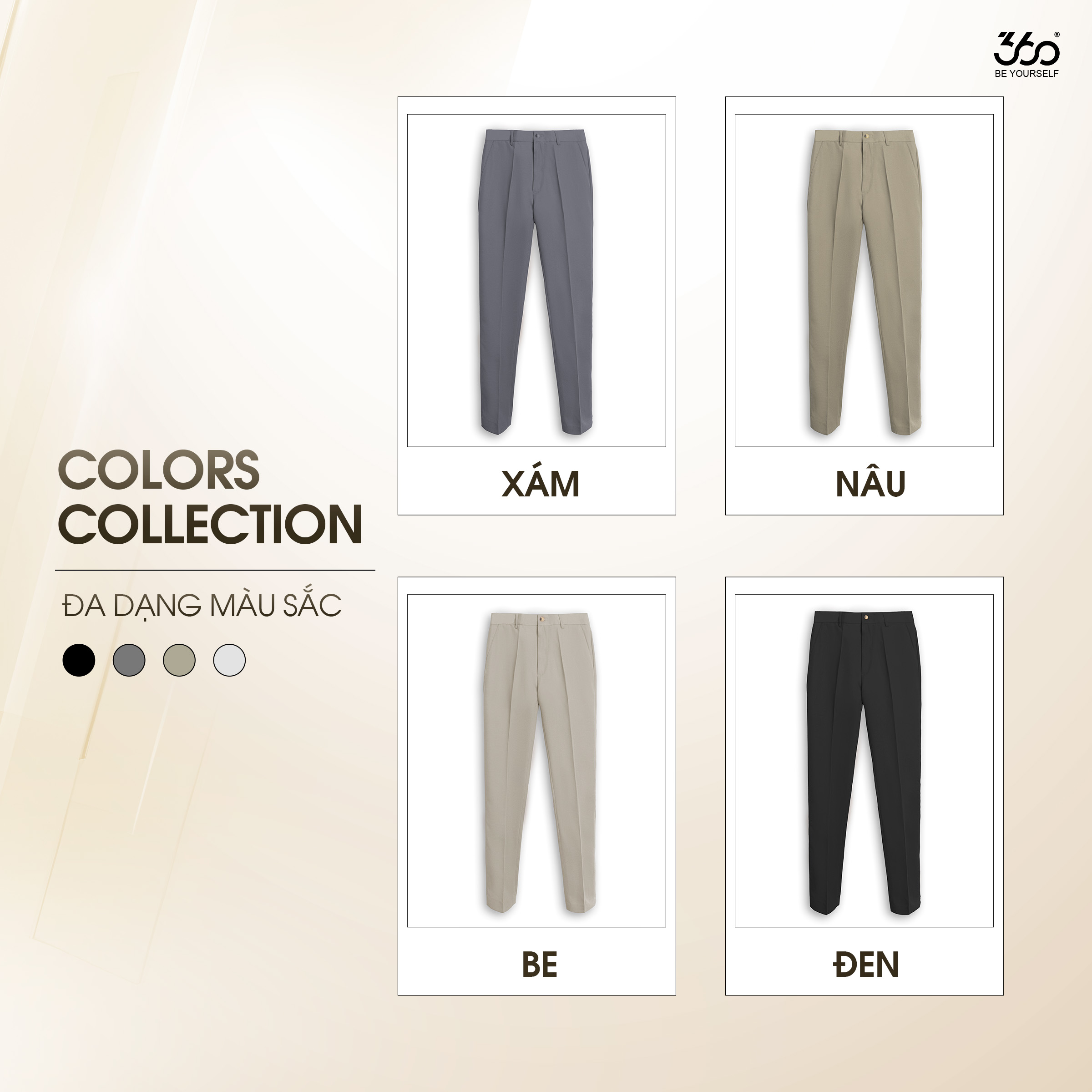 Mô tả Quần âu nam cạp 3 lớp cao cấp 360 Boutique quần tây dài kiểu Hàn Quốc co giãn, thoải mái - QACOL420 - 6