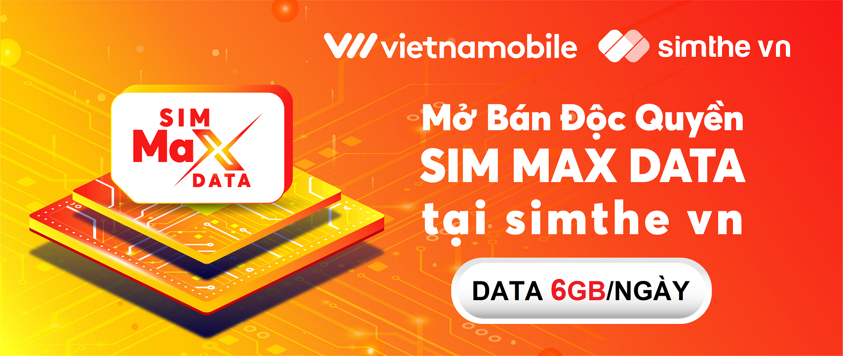 Mô tả Sim 4G Vietnamobile Data 6GB/Ngày - 180GB/Tháng, Miễn Phí Gọi Nội Mạng. Độc Quyền VIETNAMOBILE - SIMTHEVN - 3