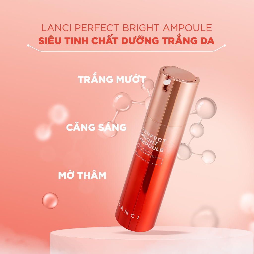 Mô tả Serum dưỡng trắng da chuyên sâu LANCI siêu tinh chất trắng mướt Ampoule 50ml - 1