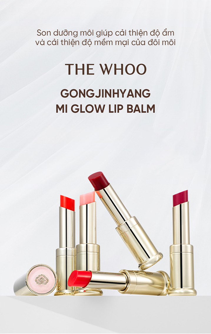 Mô tả [Hannah Olala x Whoo] Son dưỡng môi Đông y The history of Whoo Gongjinhyang Mi Glow Lip Balm 3.3g - 1