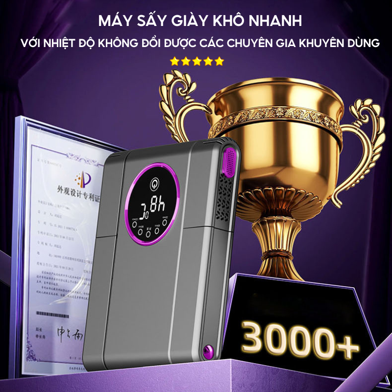 Mô tả Máy Sấy Khô Giày Gấp Gọn HOKU Khử Trùng Khử Mùi Hôi Tia UV Hiệu Quả, Sấy Nhanh Với Chức Năng Hẹn Giờ Thông Minh MSG03 - 1