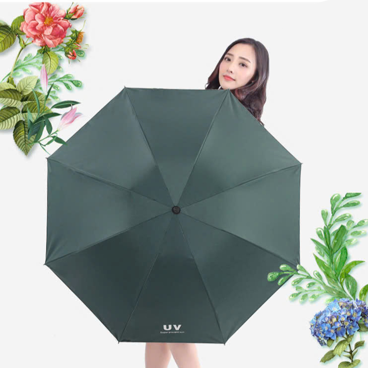 Mô tả Dù Che Mưa Nắng,Ô Chống Tia UV, Ô Dù 8 Nan Cầm Tay Gấp Gọn Tiện Lợi Chính Hãng Amalife - 10