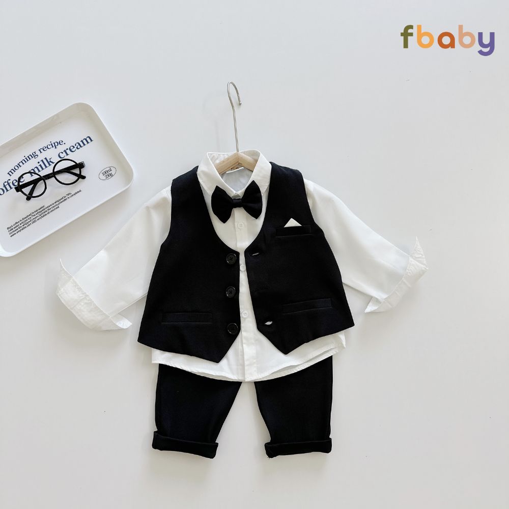Chi tiết nơ Set Bộ Gile Fbaby