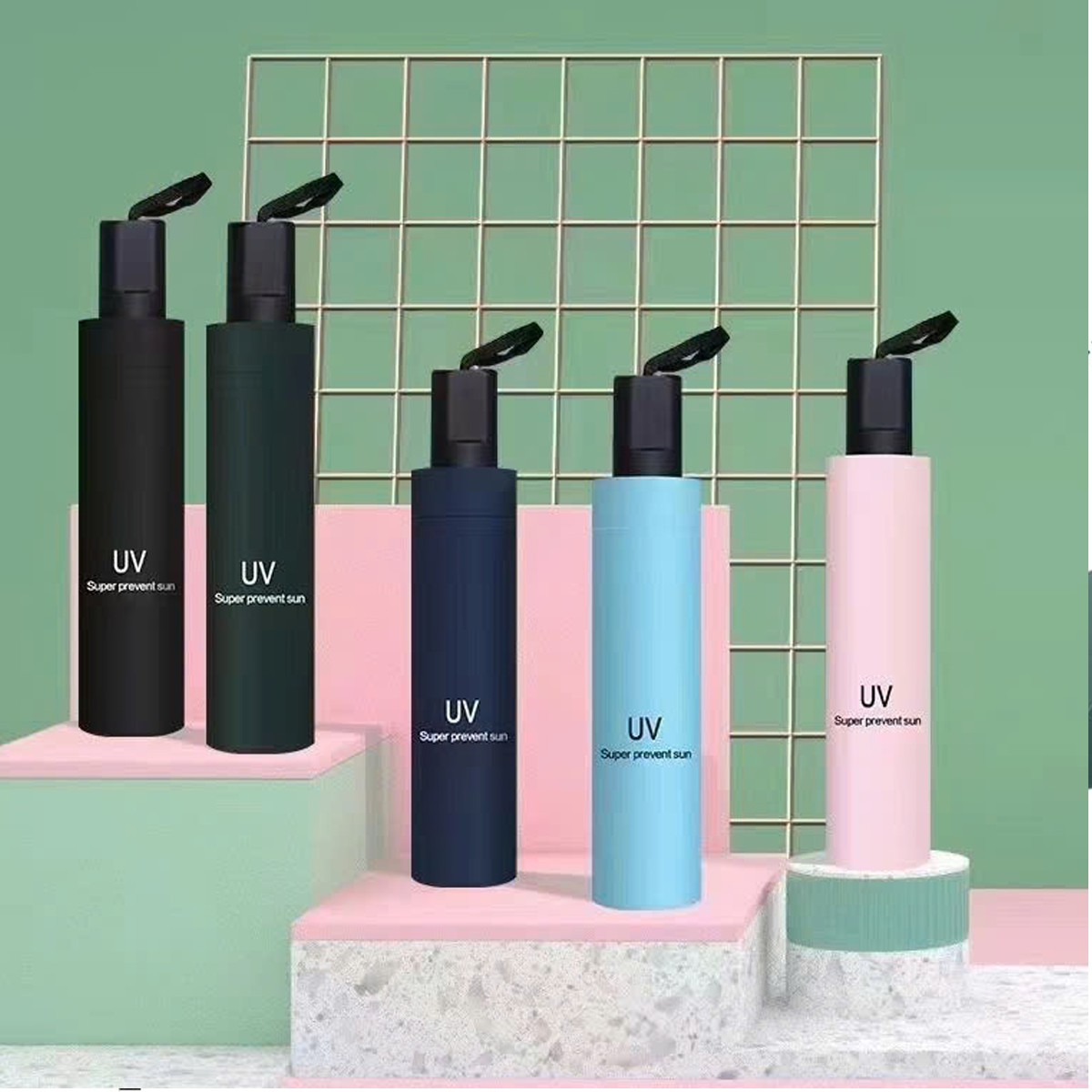 Mô tả Ô Che Mưa Nắng Chống Tia UV 8 Nan Chọn Màu - Dù Che Mưa Che Nắng Cầm Tay Gấp Gọn, Thời Trang, Tiện Lợi Hãng Amalife - 9