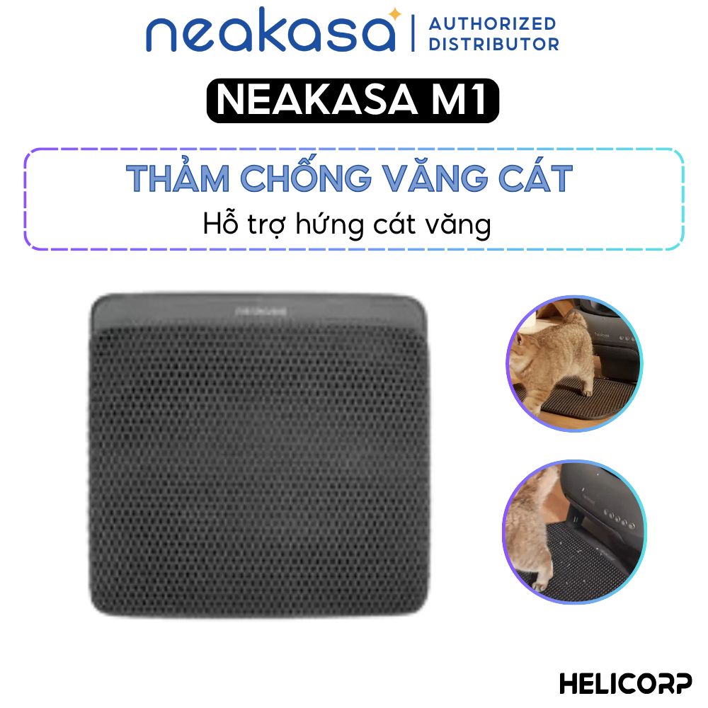 Mô tả Thảm Lót Chống Văng Cát Neakasa Thích Hợp Dùng Chó Máy Dọn Phân Mèo Tự Động - 1