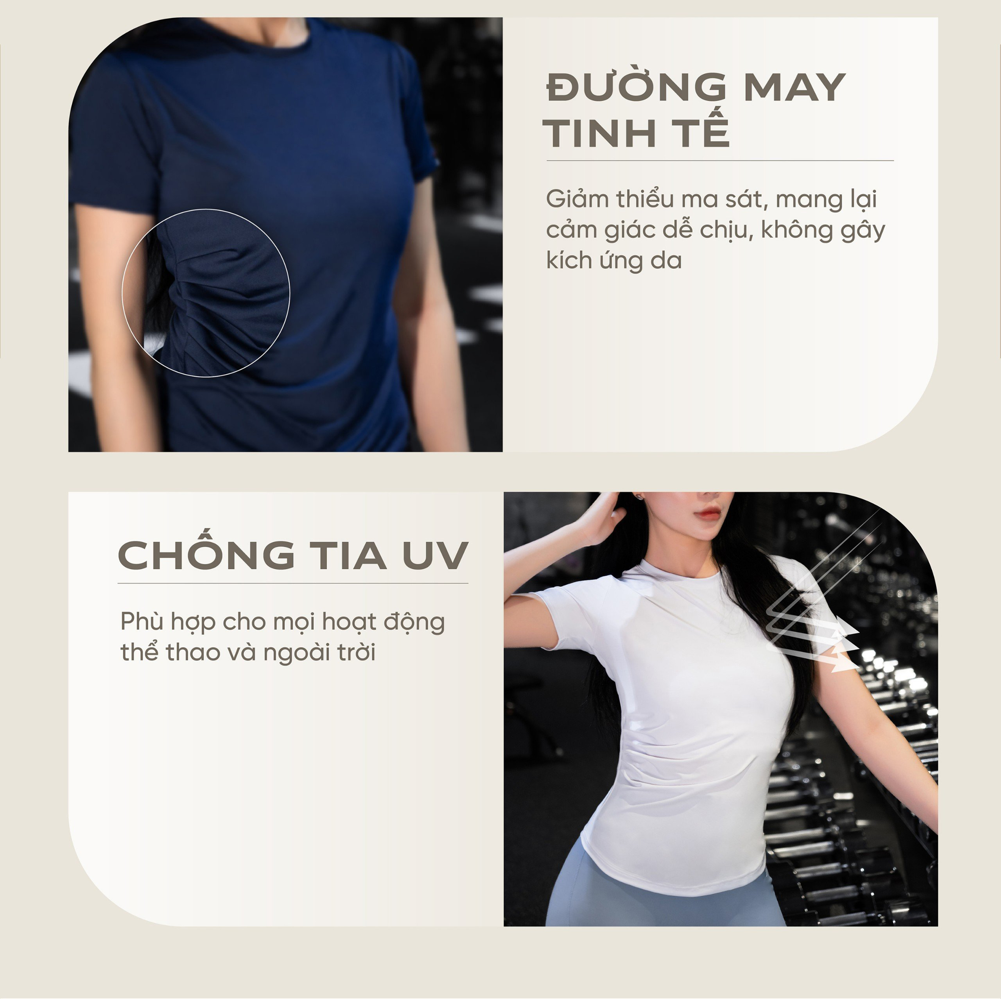 Mô tả Áo thun gym nữ Fitme Simple đồ tập pickleball tennis xếp ly thể thao co giãn 4 chiều thấm hút mồ hôi ATXL01 - 4