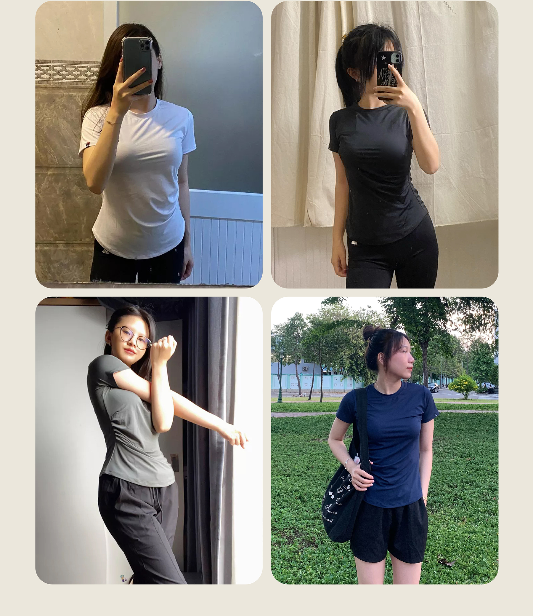 Mô tả Áo thun gym nữ Fitme Simple đồ tập pickleball tennis xếp ly thể thao co giãn 4 chiều thấm hút mồ hôi ATXL01 - 7