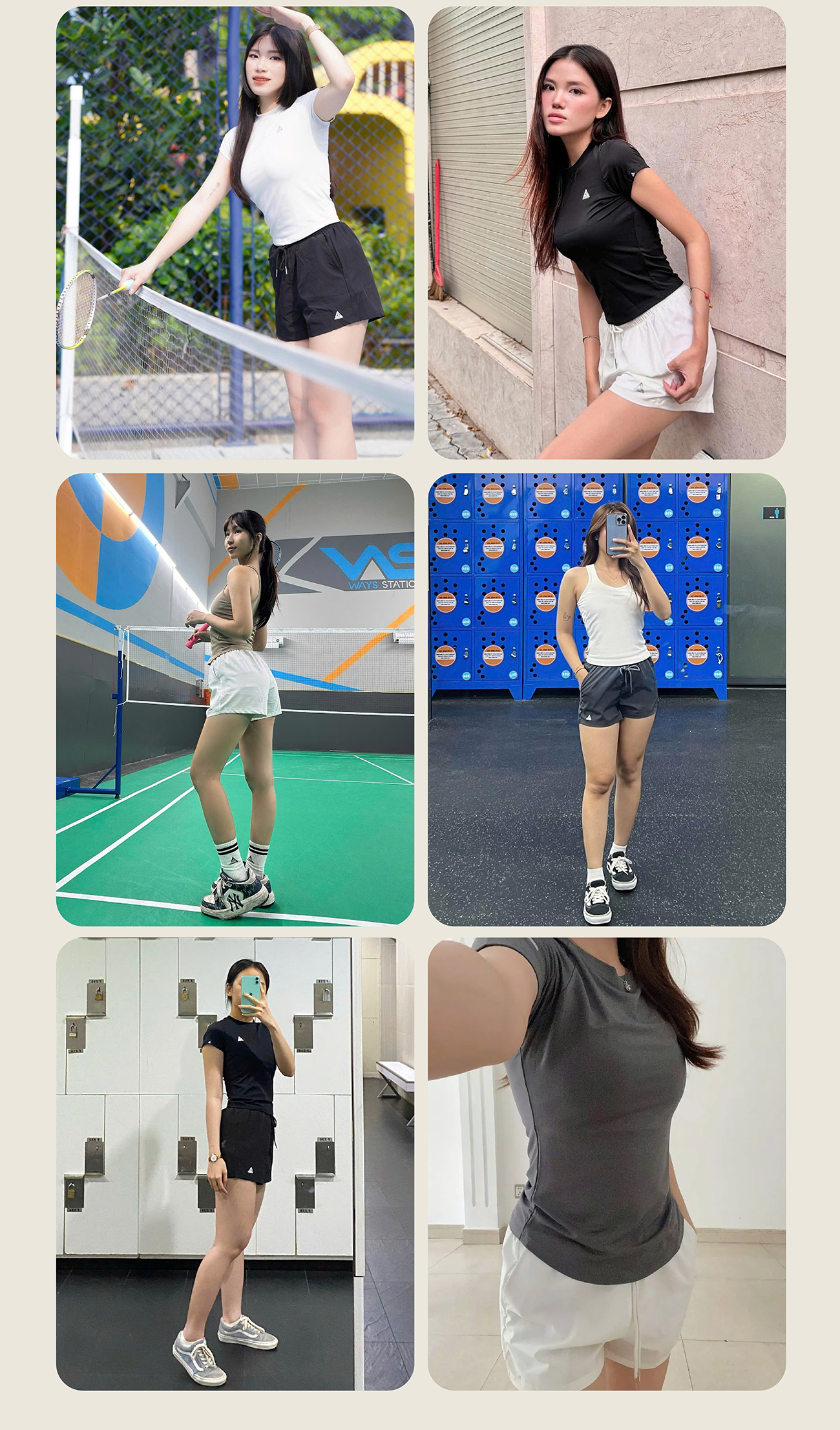 Mô tả Quần đùi thể thao nữ 2 lớp Fitme tập gym, chạy bộ chất liệu bền nhẹ co giãn 4 chiều thoáng khí Q2NU01 - 7