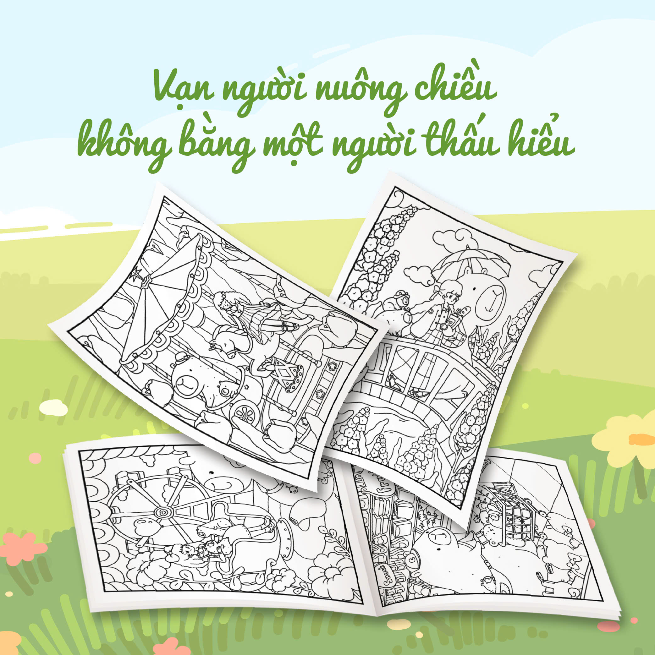 Mô tả Sách tô màu Thị trấn Capy - 3
