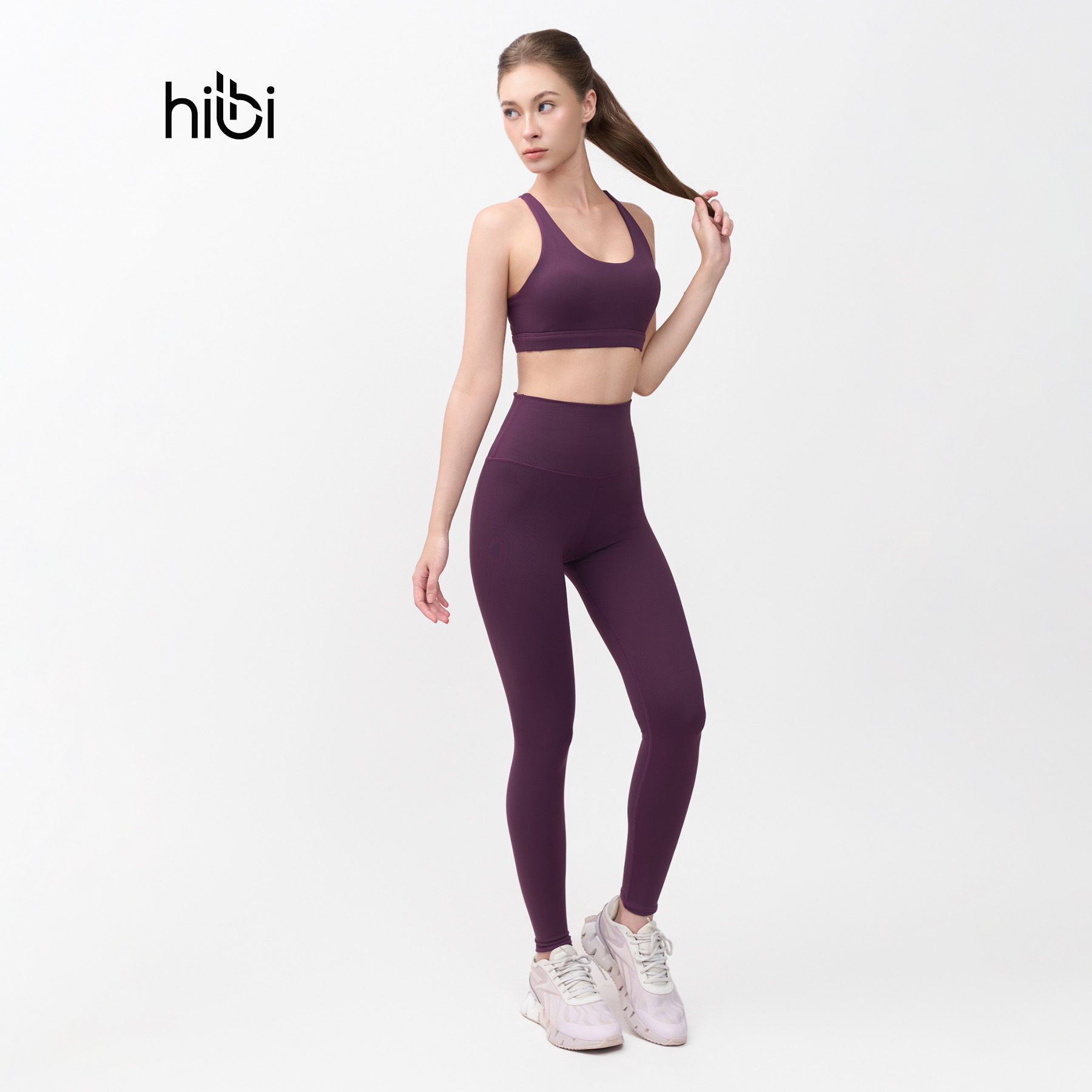 Mô tả Set Đồ Tập Yoga Gym Hibi Sports H148 Kiểu 4 Dây Thun Ngang, Kèm Mút Ngực - 1