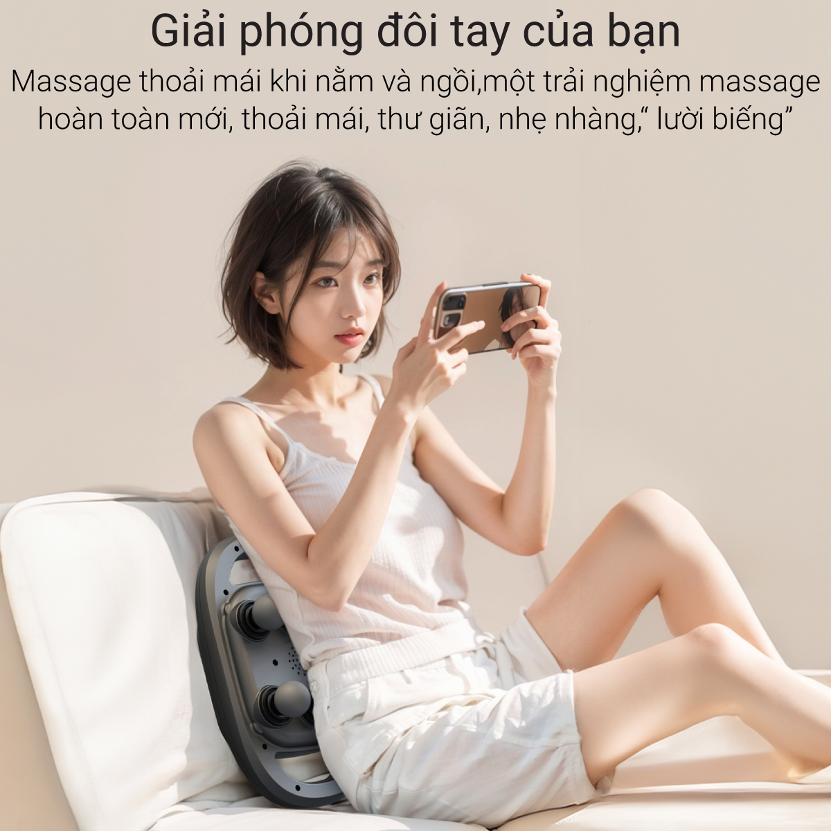 Mô tả Máy massage cầm tay 6 đầu 9 cấp độ Lescolton T SPORT mát xa toàn thân tay đấm lưng giảm đau cơ ( BẢO HÀNH 12 THÁNG ) - 3