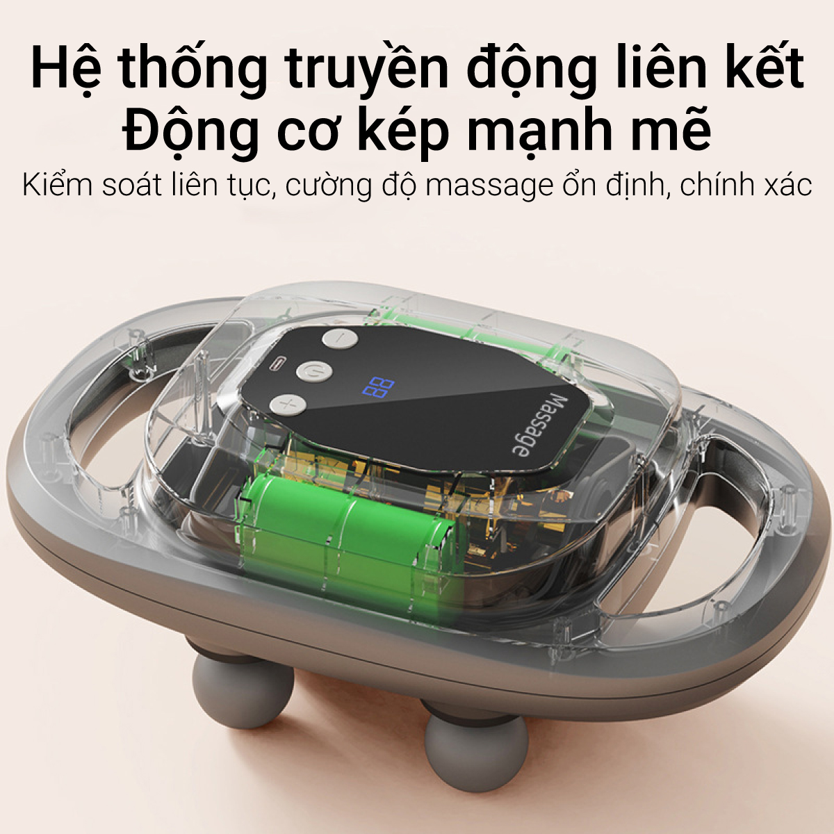 Mô tả Máy massage cầm tay 6 đầu 9 cấp độ Lescolton T SPORT mát xa toàn thân tay đấm lưng giảm đau cơ ( BẢO HÀNH 12 THÁNG ) - 5