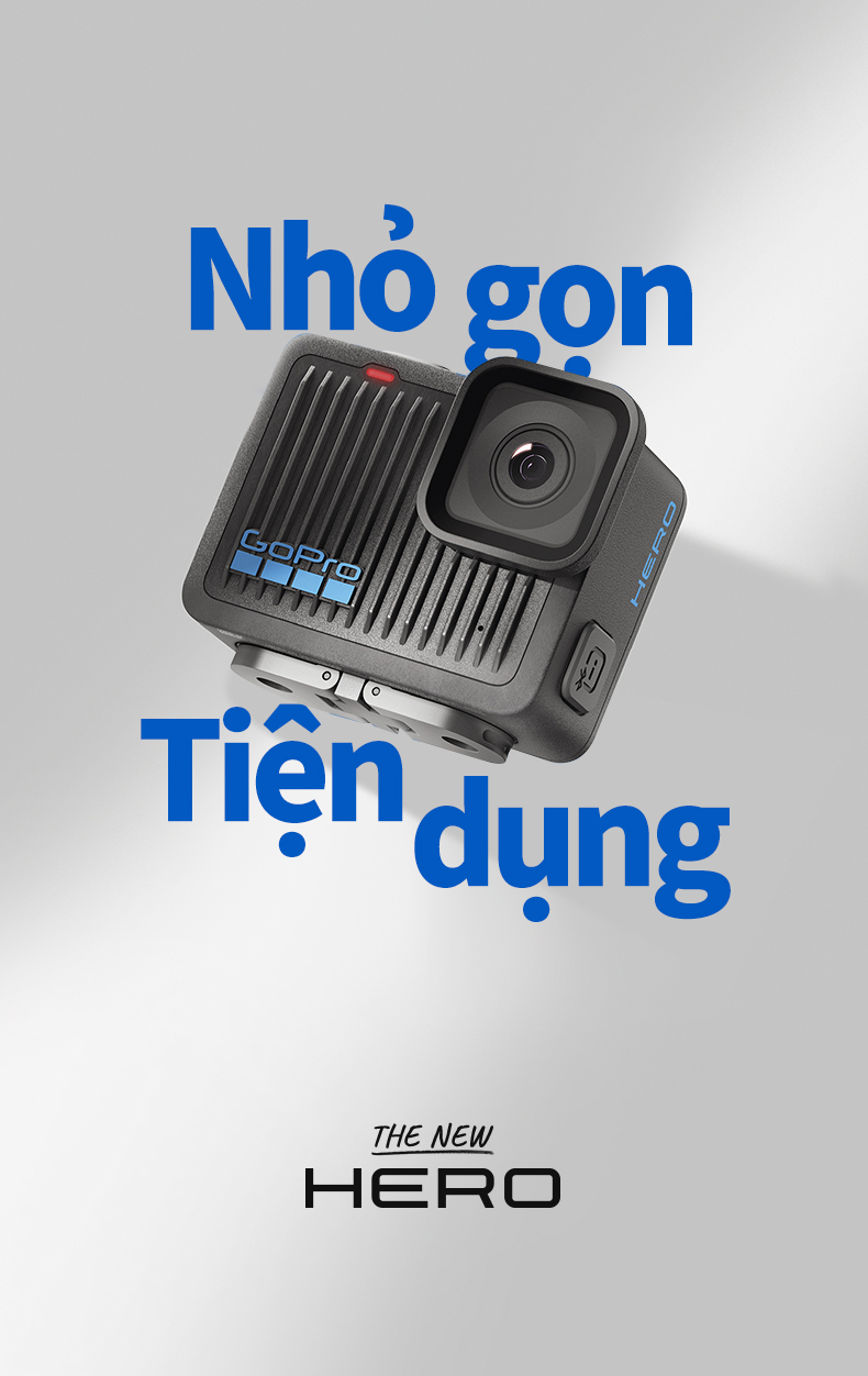 Mô tả GoPro HERO - Camera hành động chống nước mini, video 4K30/25, ảnh 12MP, chống nước lên đến 5 m - 1