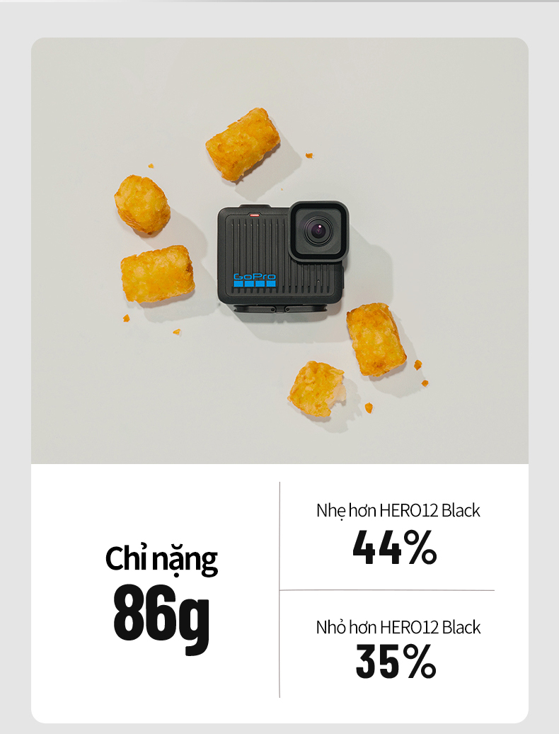 Mô tả GoPro HERO - Camera hành động chống nước mini, video 4K30/25, ảnh 12MP, chống nước lên đến 5 m - 2