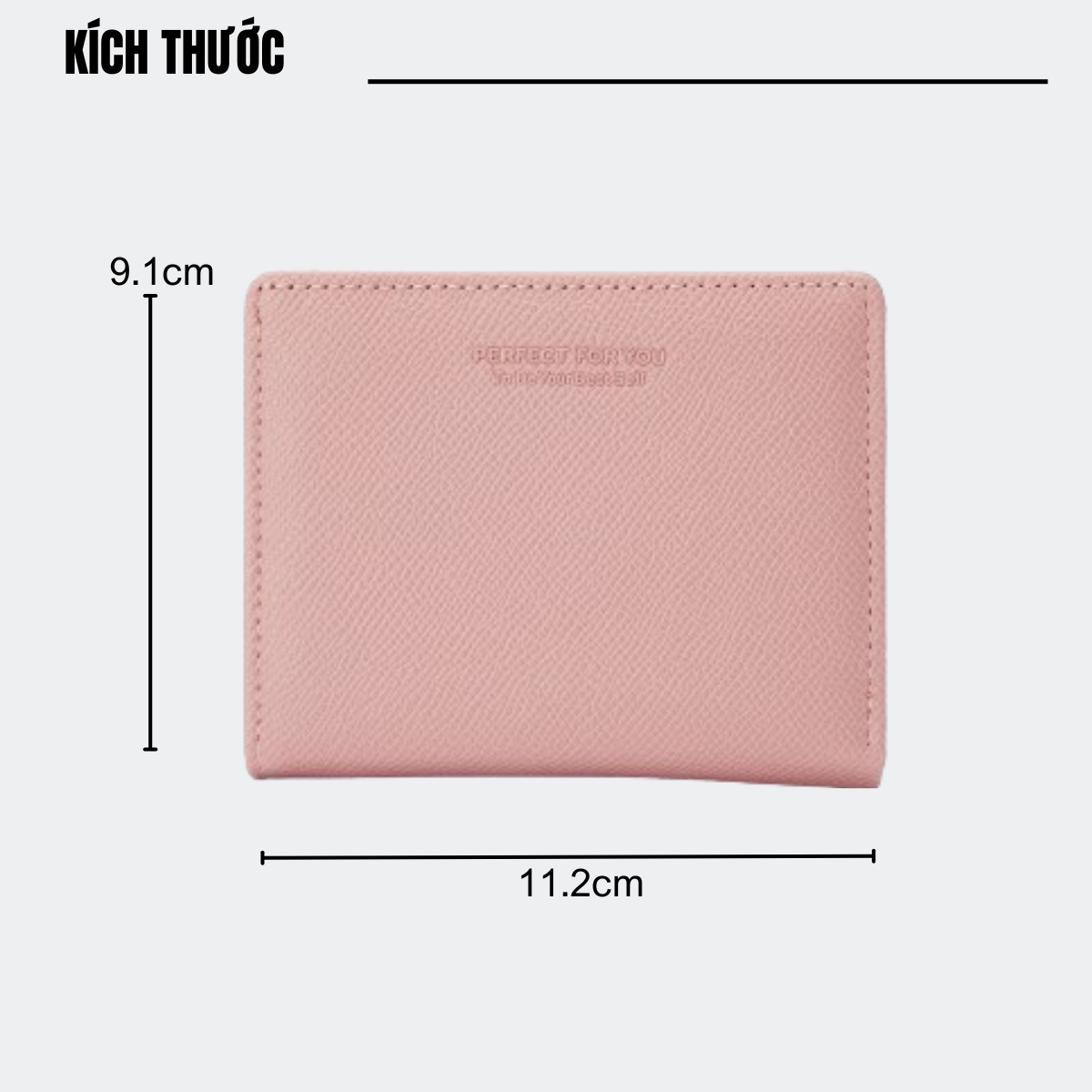Cận cảnh chất liệu da Ví Nữ Ngắn Mini PERFECT FOR YOU PFY56