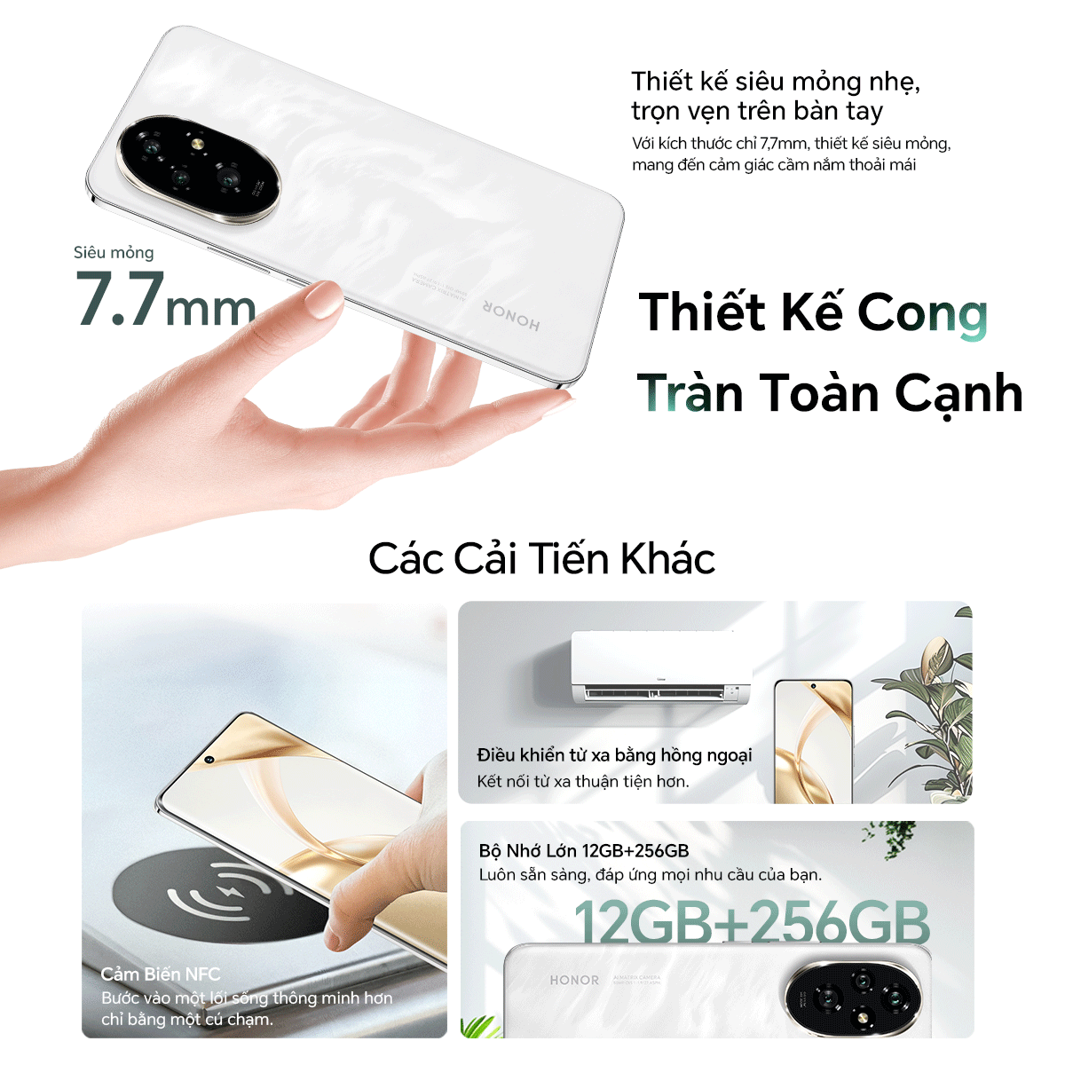 Thiết kế mỏng nhẹ HONOR 200 5G