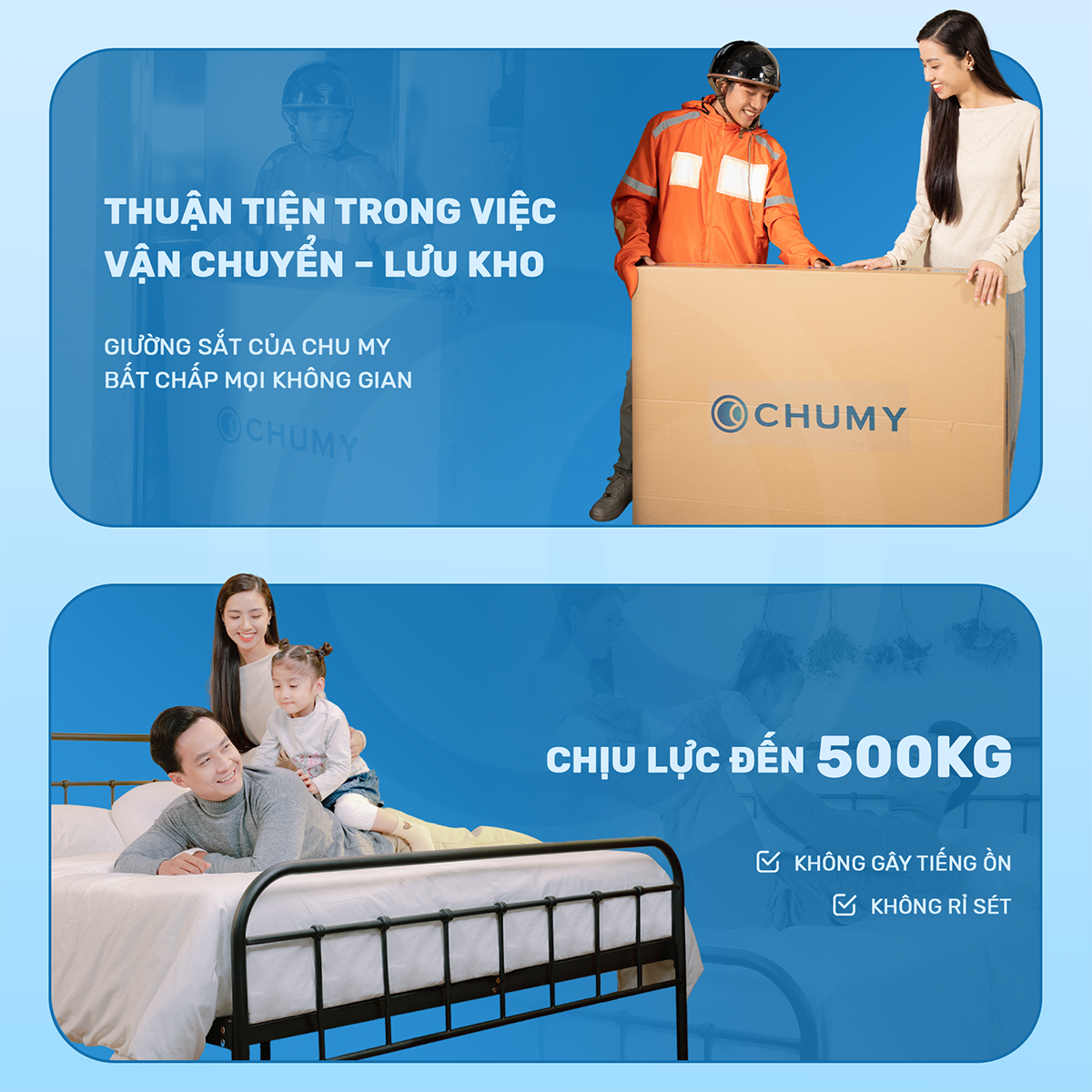 Giường Sắt WILLOW CHU MY - Hướng dẫn lắp ráp