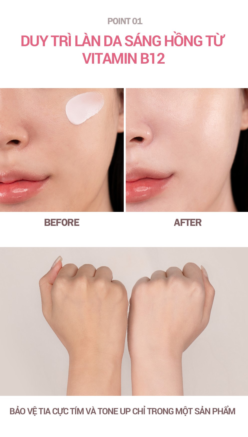 Mô tả Kem Chống Nắng Nâng Tone Espoir Water Splash Cica Tone Up Sun Cream SPF50+ PA++++ - 3